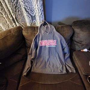 J. America Nebraska Cornhuskers Charcoal Hoodie